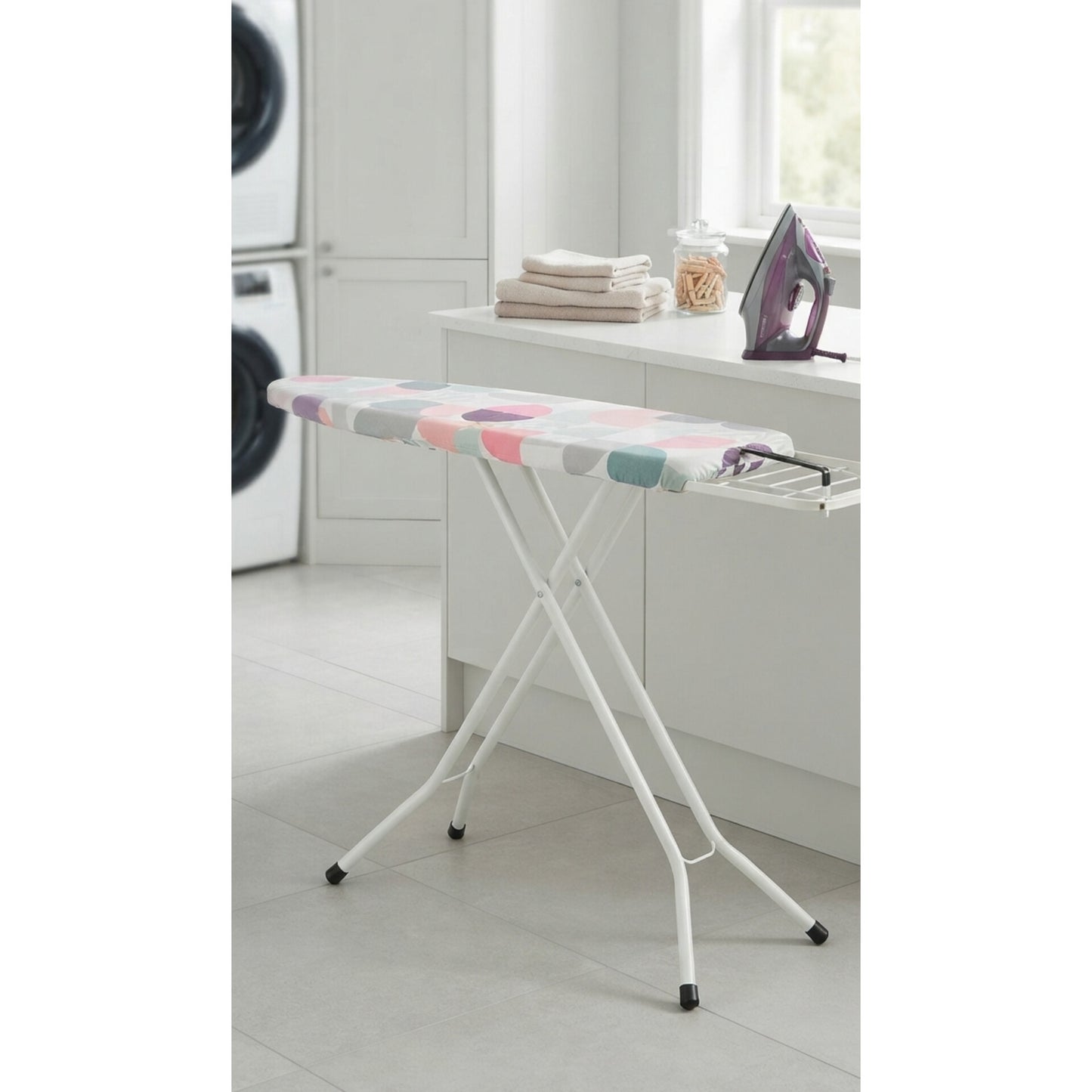 Brabantia Ironing Board Abstract Leaves Pattern 124cm X 38cm - 16378/410680