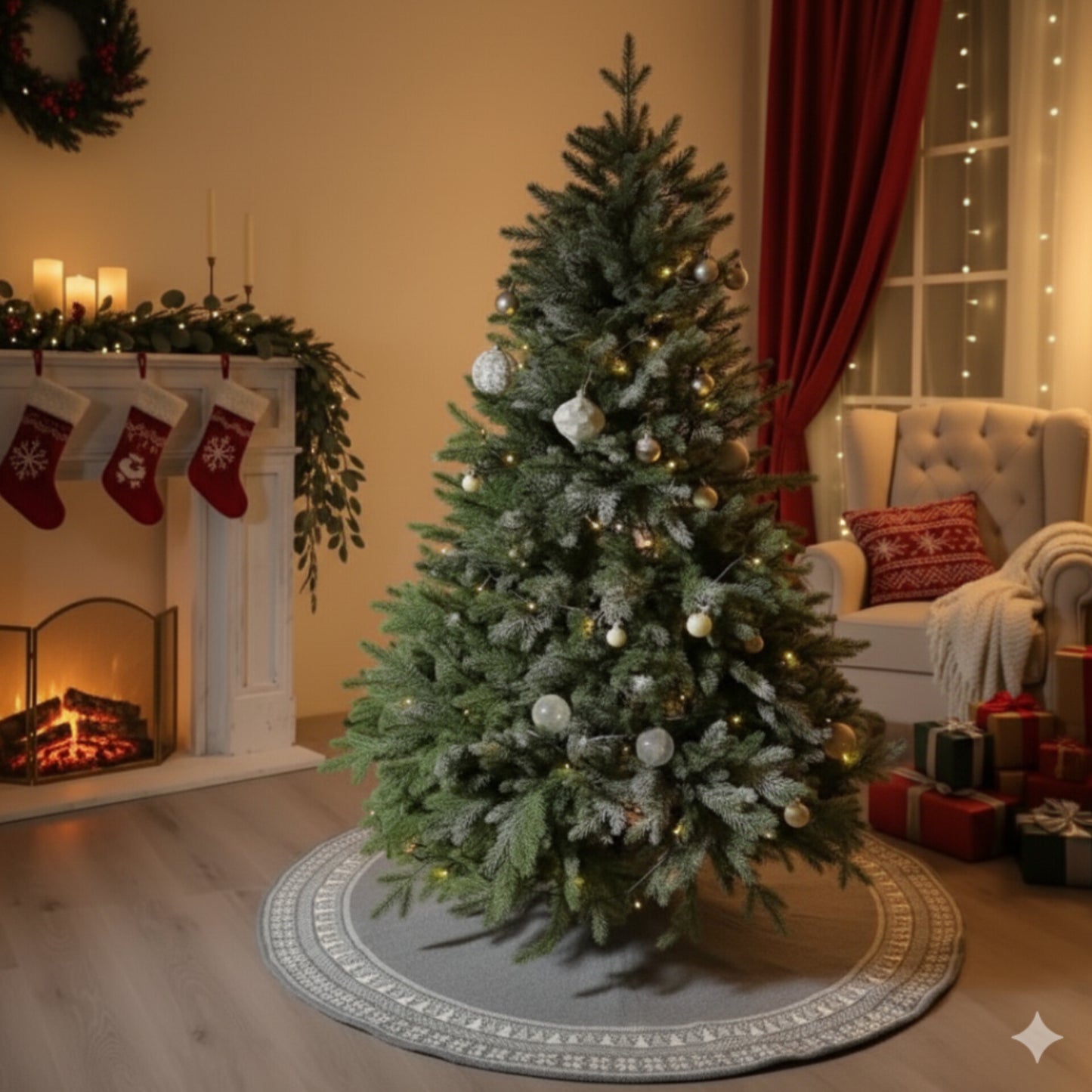 Christmas Knitted Tree Skirt