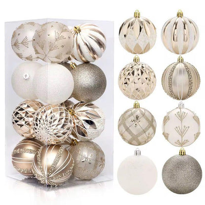 Assorted 16Pc  Christmas Balls Set