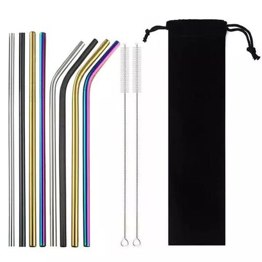 Reusable Metal Straws Pack