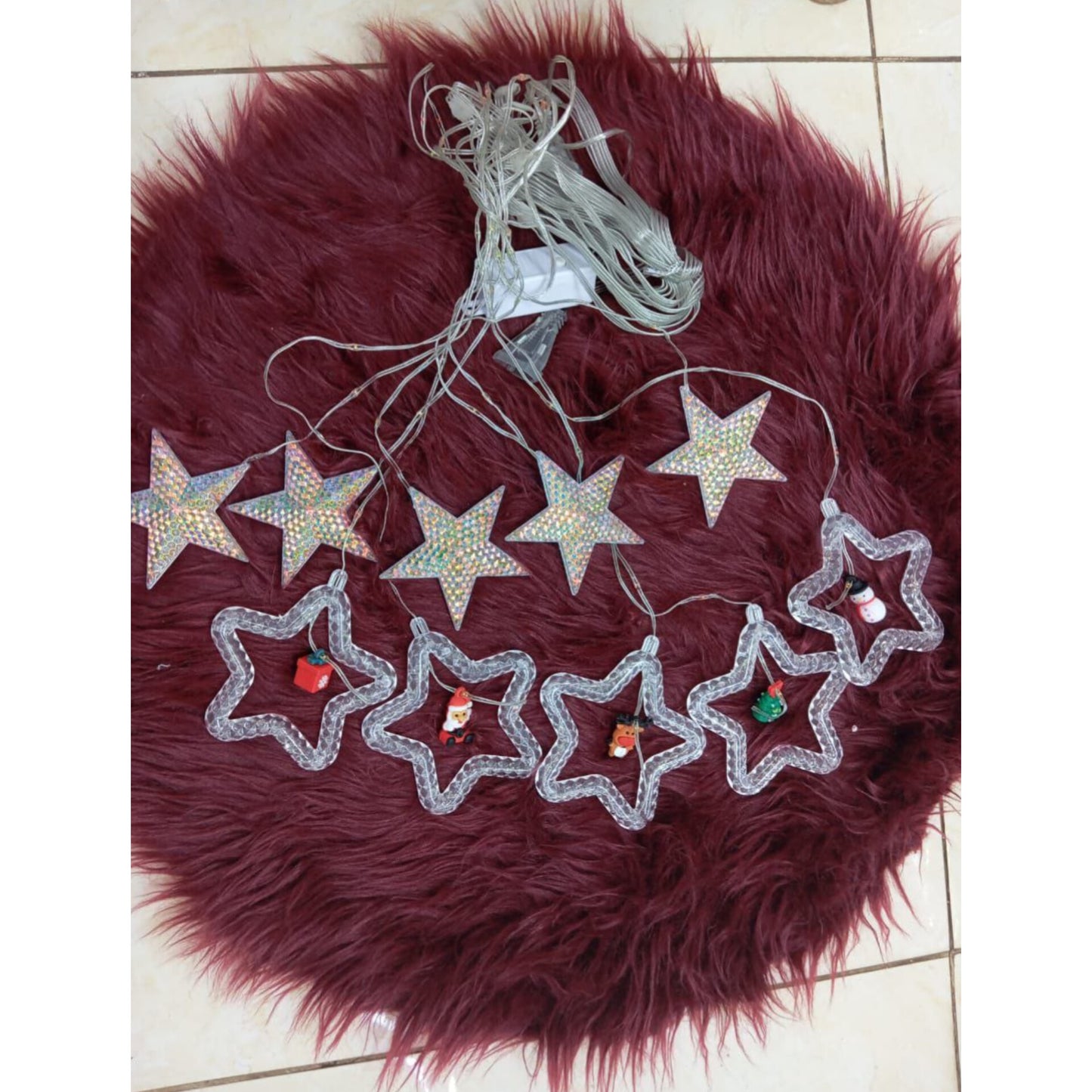 Christmas Santa Fairy window Led lights