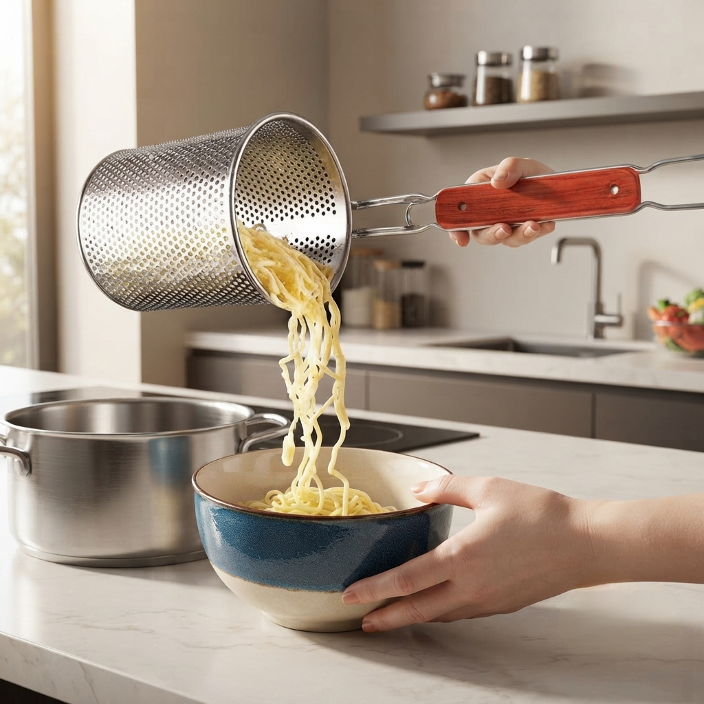 Stainless Steel Noodle Strainer Basket