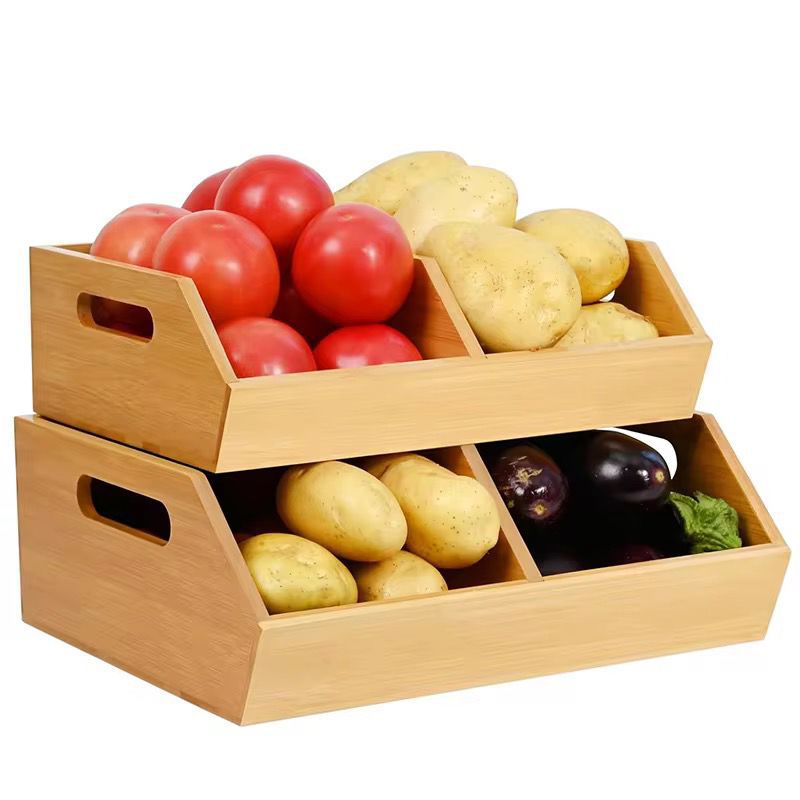 Bamboo pantry organizer