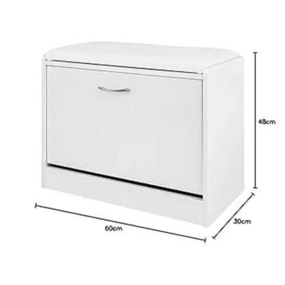 Bucket flip shoe rack cabinet stool