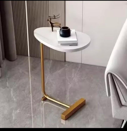 C shaped side table end table