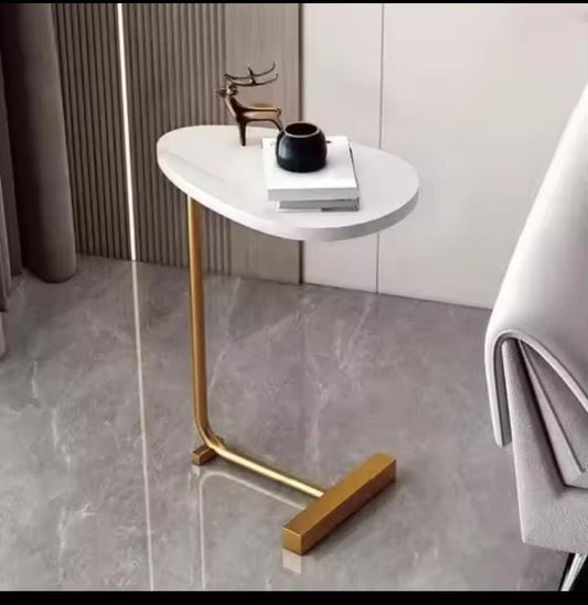 C shaped side table end table