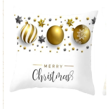 2pcs Christmas linen throw Pillowcases