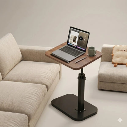 Adjustable Height C Shaped Side Table