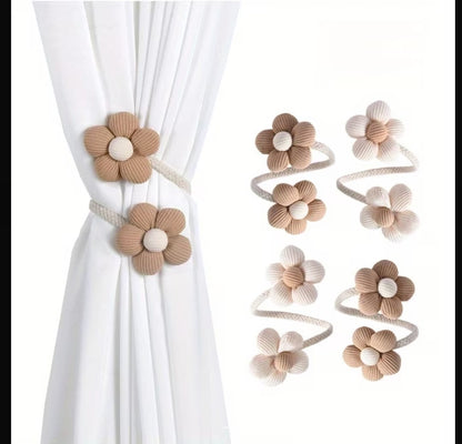 Bohemian Flower Curtain Tiebacks