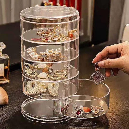 5 layer rotating cosmetic organizer 