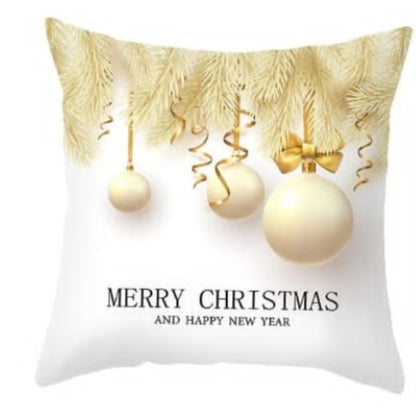 2pcs Christmas linen throw Pillowcases