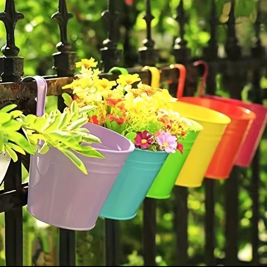 Over the balcony planters pots