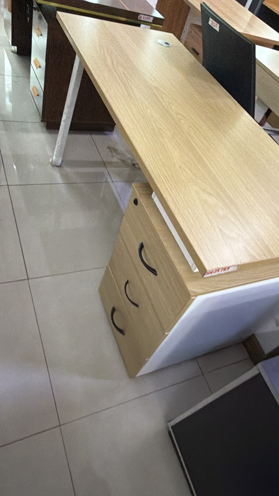1.4M Wooden Office Desk with 3 Drawers