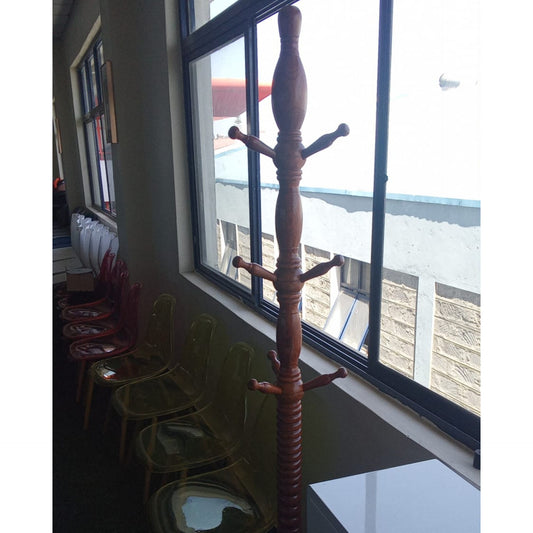 Wooden coat rack hat hanger