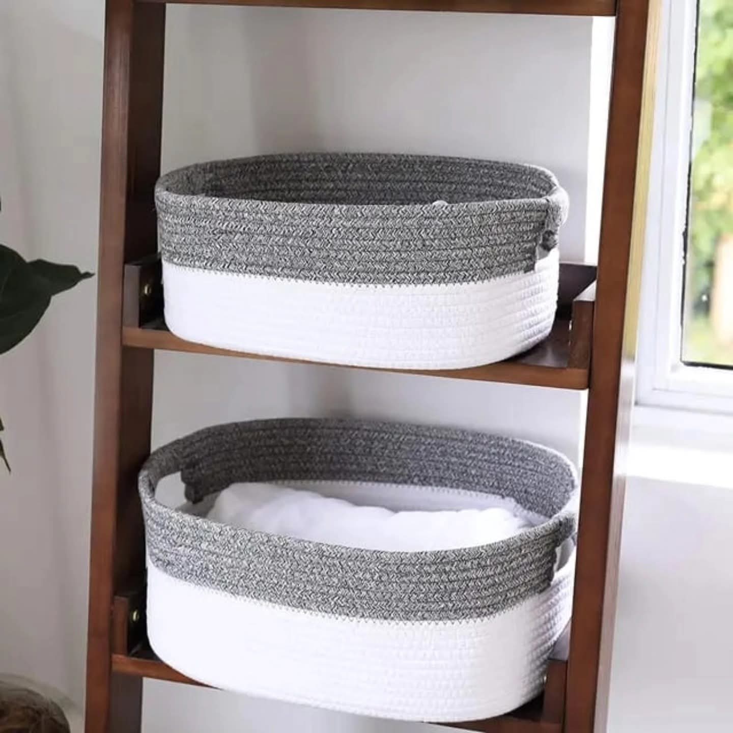 2pc Cotton Rope Basket