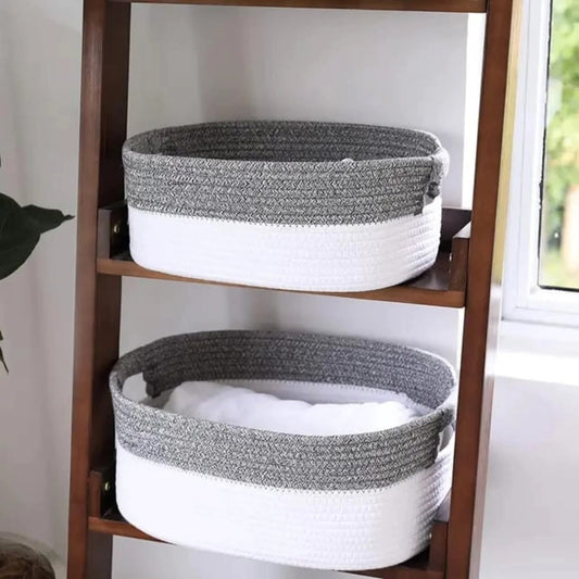 2pc Cotton Rope Basket