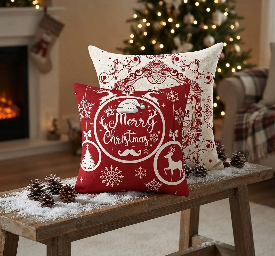Christmas Decorative Throw Pillow Covers