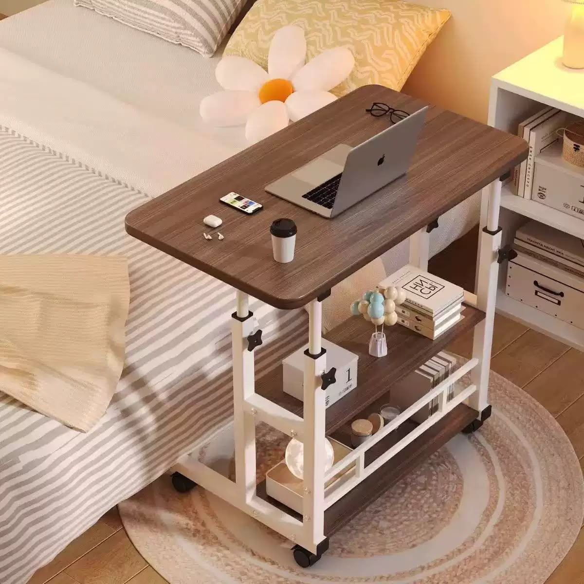 Adjustable Laptop Stand Desk with Storage