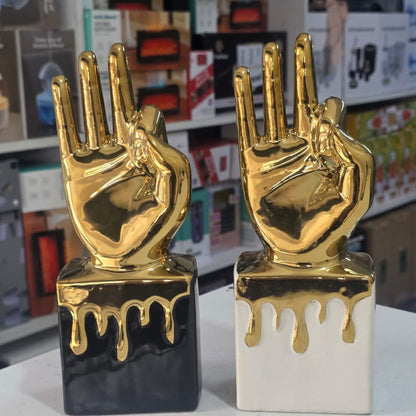 Embroidery medal Thumbs Up Trophy gold silver decoration