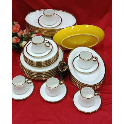 36pcs gold line dinner set