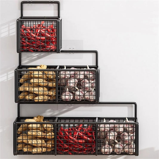 3 in 1 Wall mounted kitchen rack