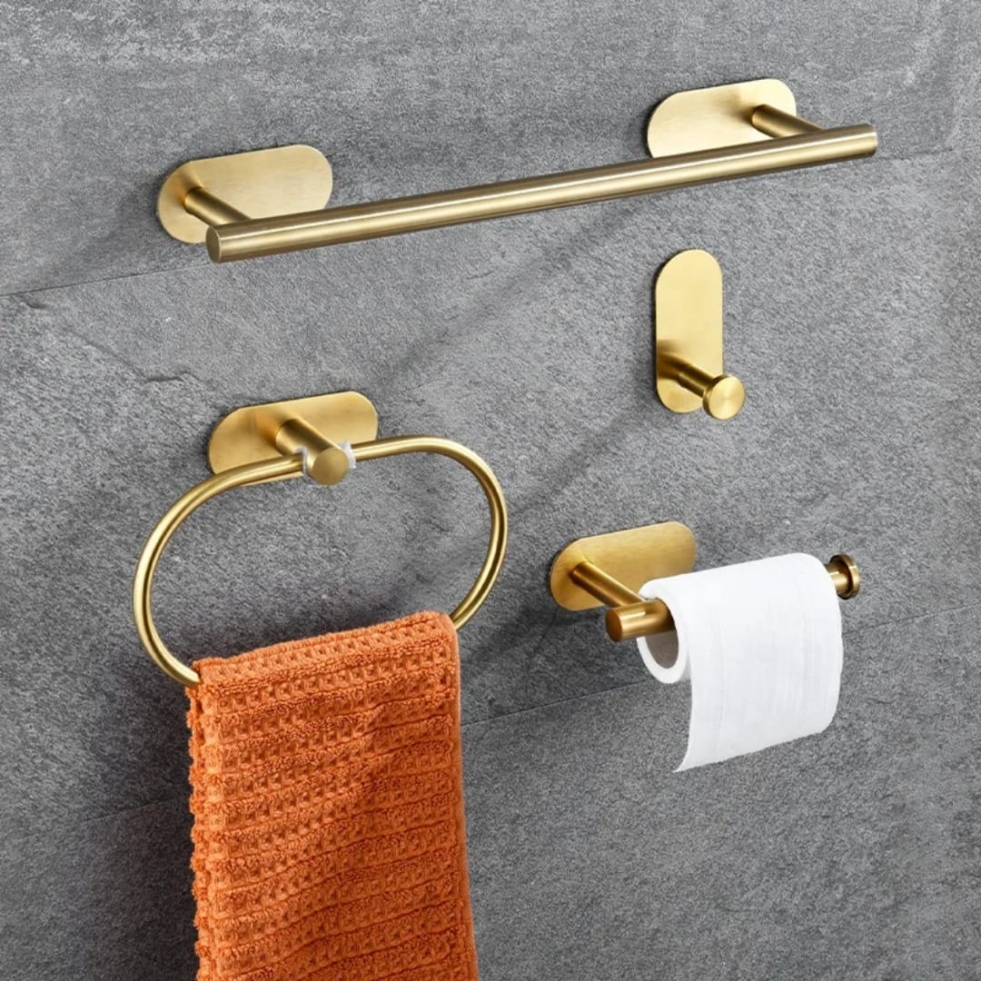 4pcs stainless steel bathroom organizers