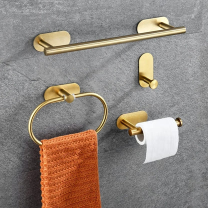 4pcs stainless steel bathroom organizers