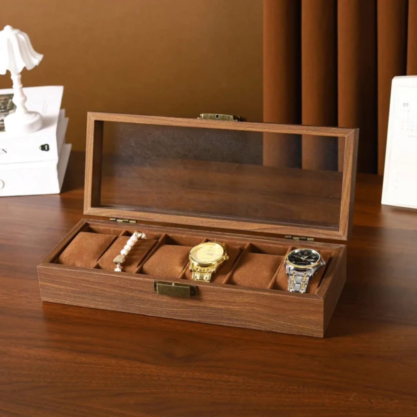 Wooden Watch Case and Organizer Box
