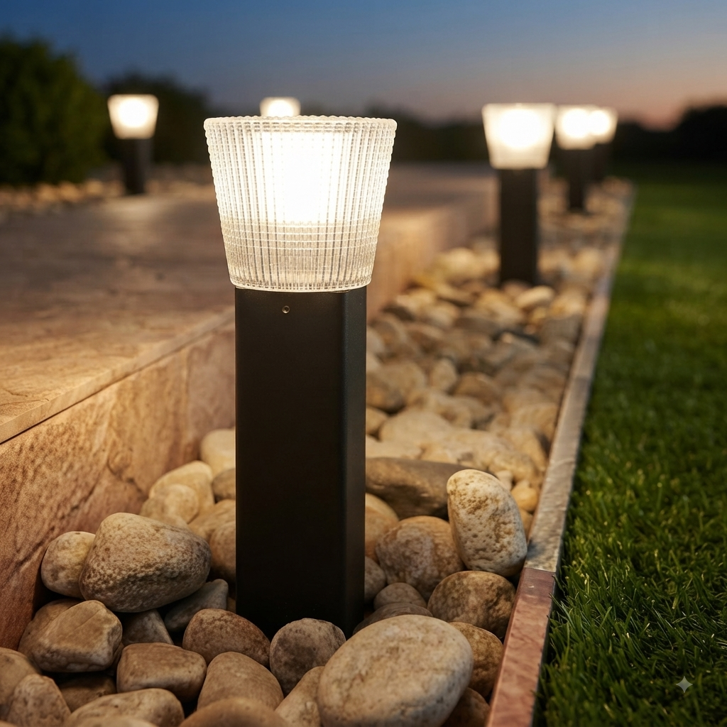 Outdoor Bollard Garden Light  LL 506P 03 BK