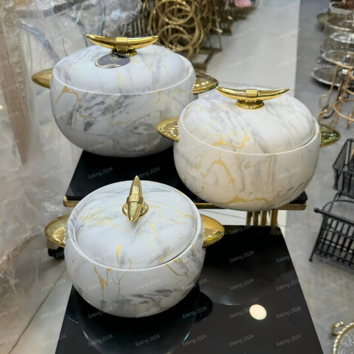Insulated Round Hotpots Set