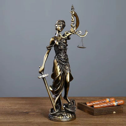 Resin Sculpture Legal Justice Symbol of Honesty Model Goddess Greek Mythology