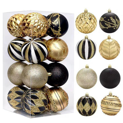 Assorted 16Pc  Christmas Balls Set