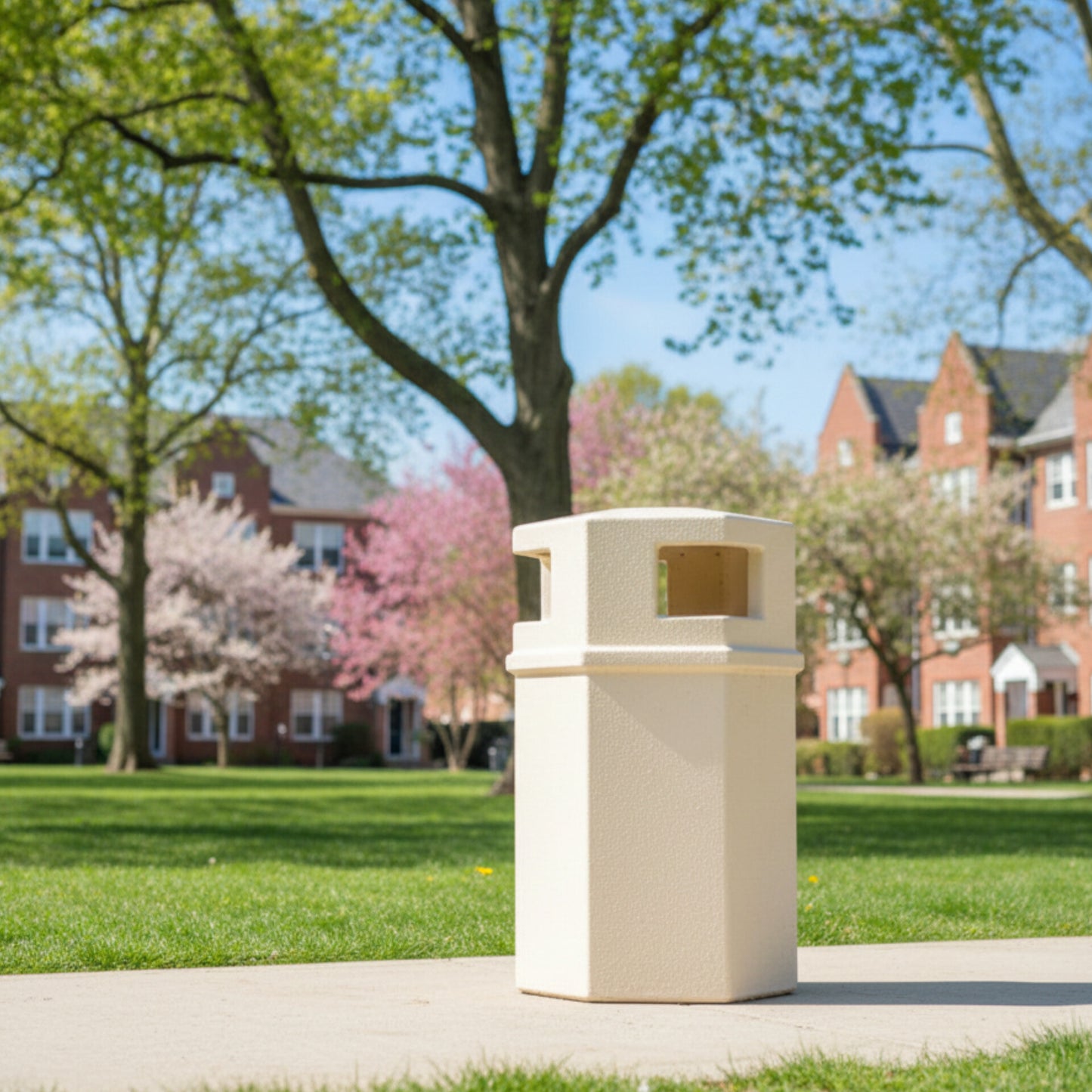 90 Litres Hexagonal Outdoor Waste Bin