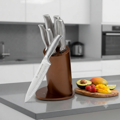 Stainless Steel Knives Set with Stand