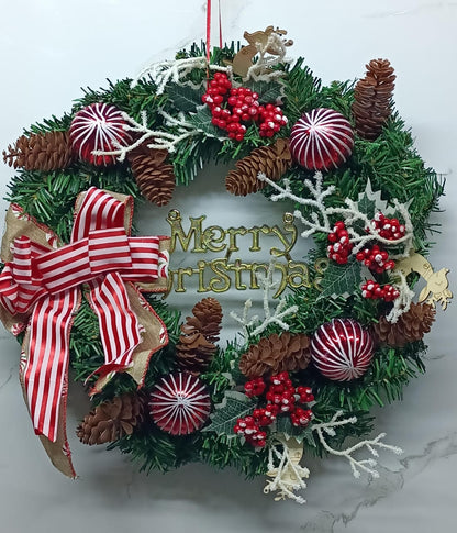 42Cm Christmas door wreath
