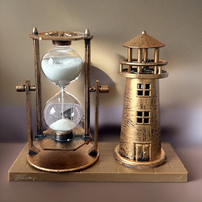 Sand glass decor