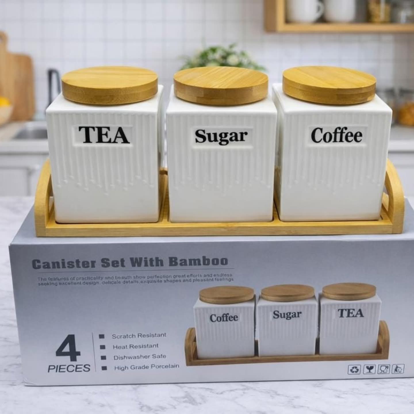 3Pc Tea Coffee Sugar Set