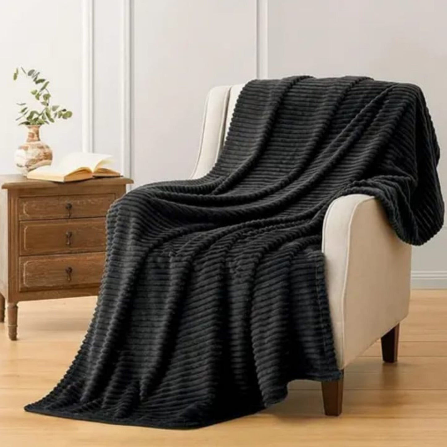 Winter throw blanket