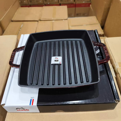 23Cm Cast Iron Square Grill Pan