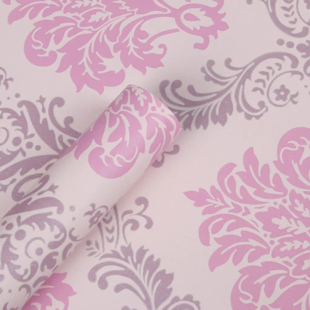 Adhesive flower wallpaper