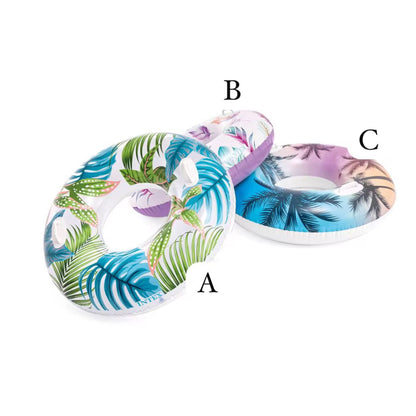 98cm inflatable swim ring with grip handles