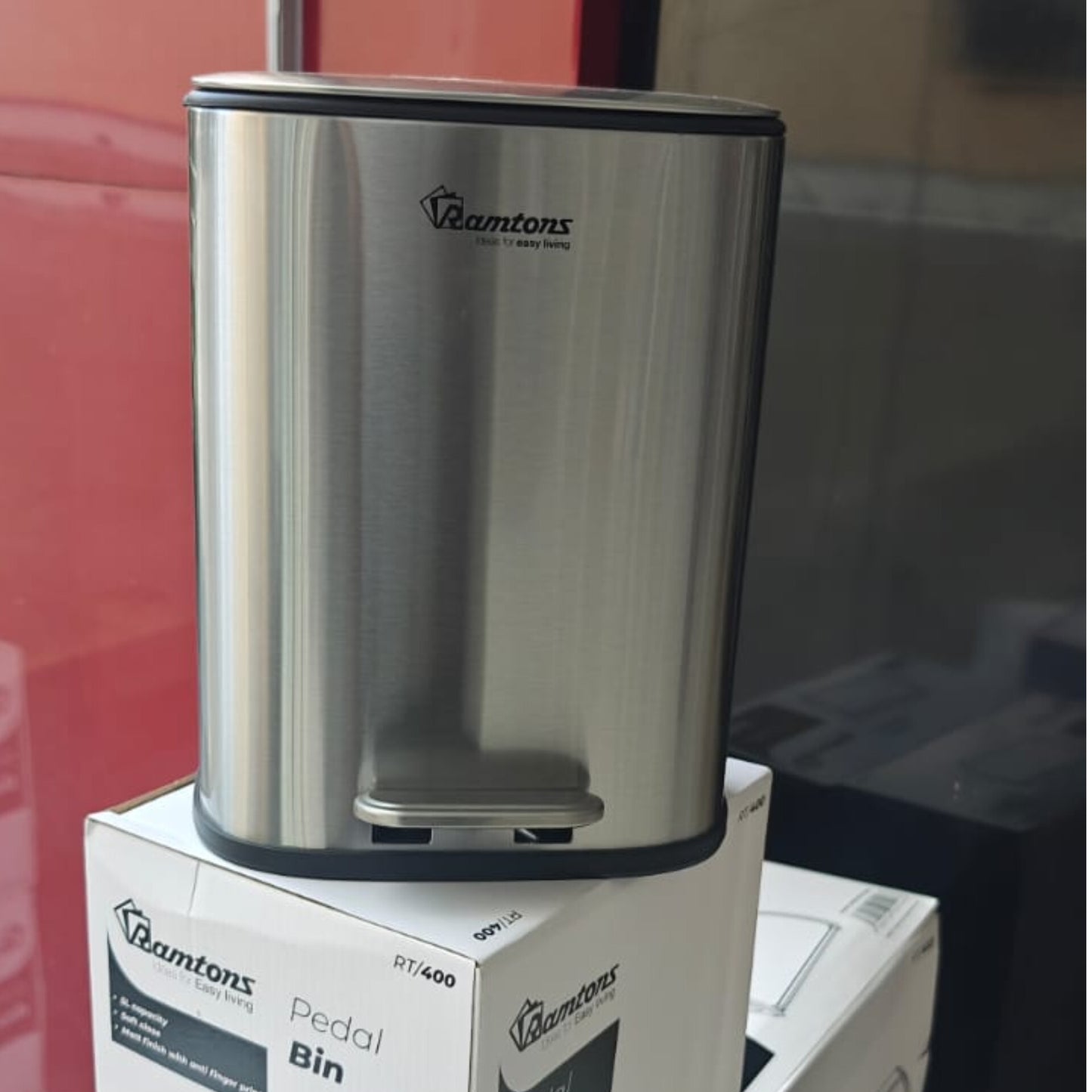 Stainless Rectangular Pedal Bins With Inner Bucket