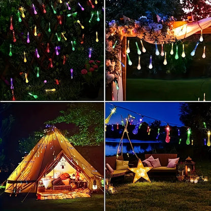 3M Tear Drop Christmas Solar Powered Outdoor Lights