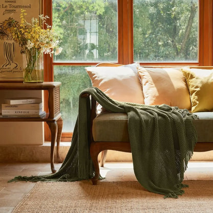 4*6  Knittted Throw Blanket