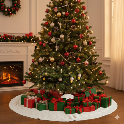 Christmas Knitted Tree Skirt