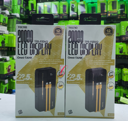 Tecno Omni Tank TPB-P204Q 20000mAh Power Bank