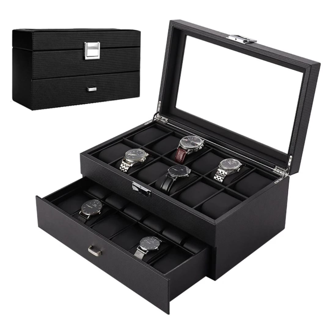 24Pc Leather Watch Case Gift