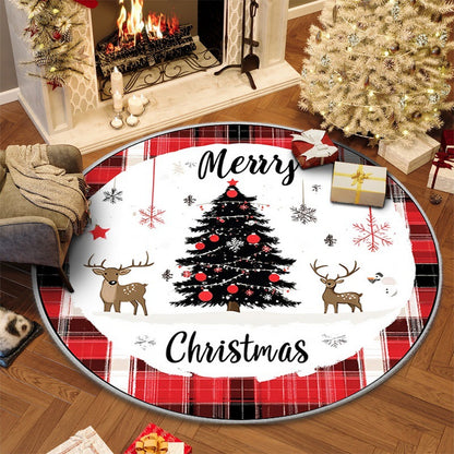 100cm Christmas Circular Anti Slip Carpet