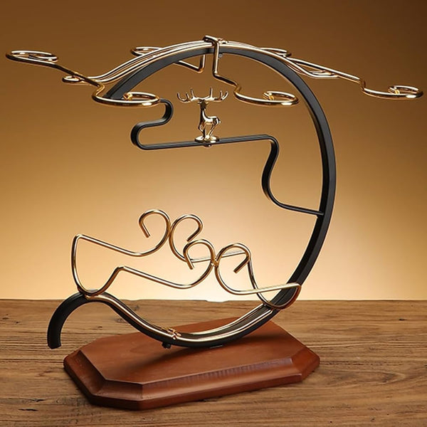 Golden Deer Wine Set Rack