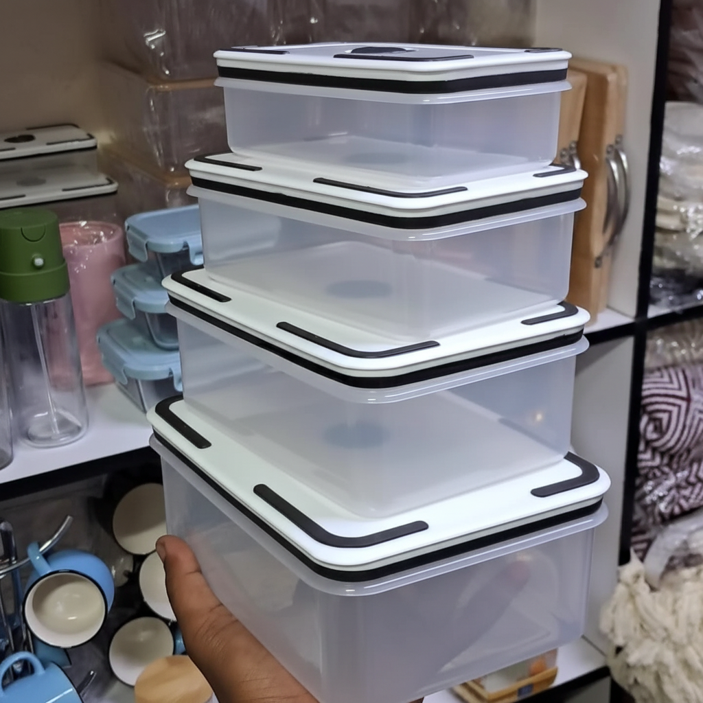 4Pc Set Fridge Storage Containers Set